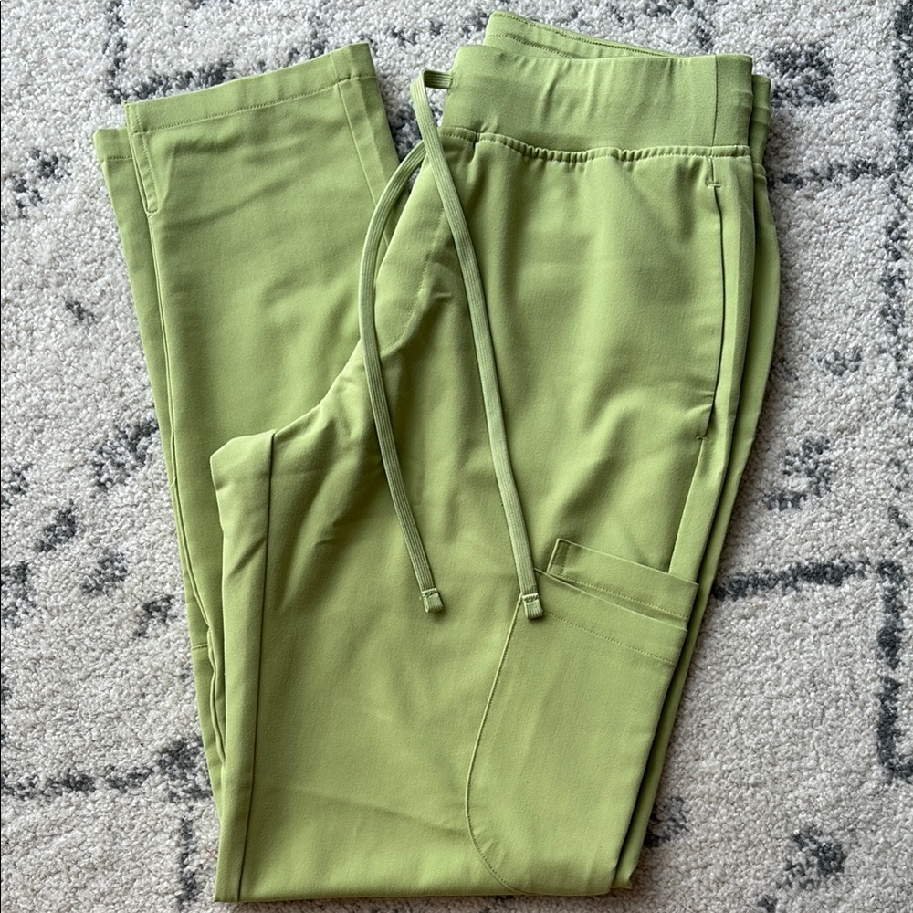 Vibrant Green Joggers and Top Scrub Set